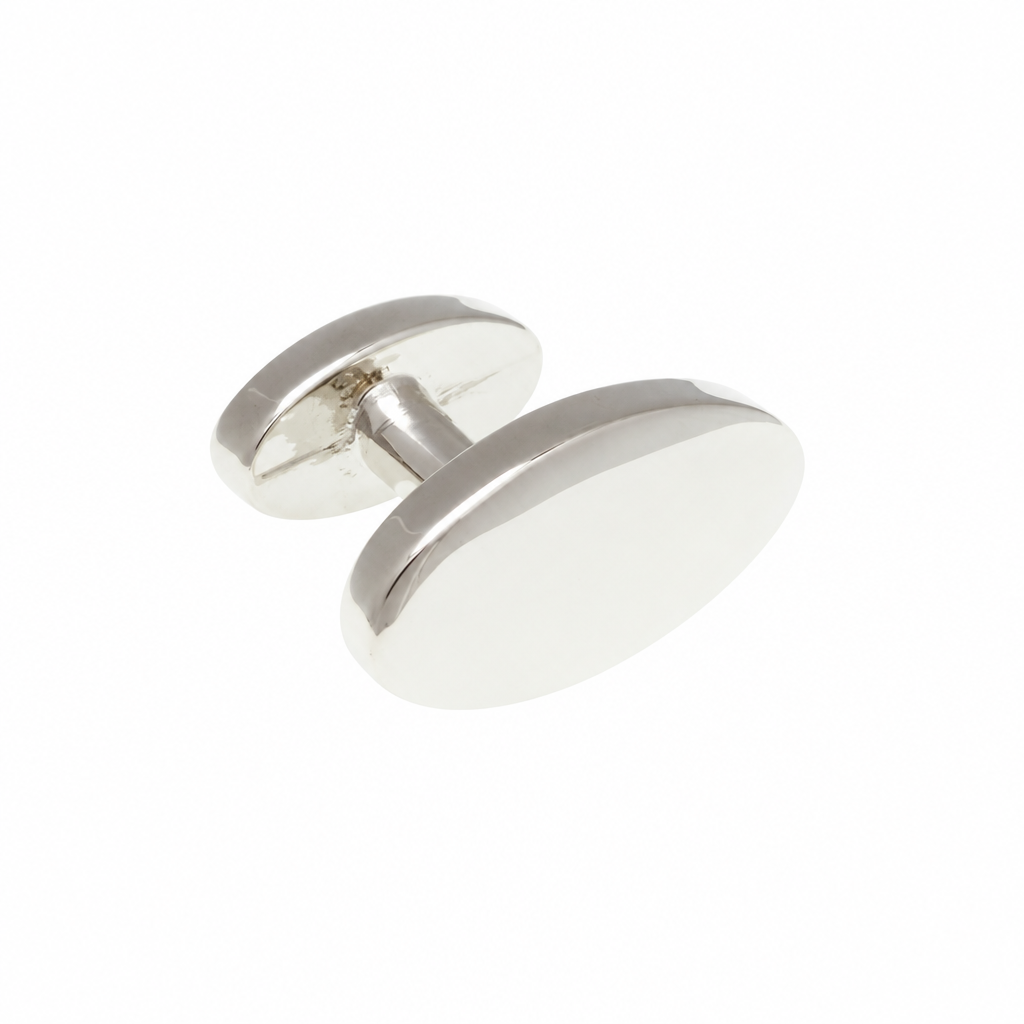 Ovale Metall Manschettenknöpfe