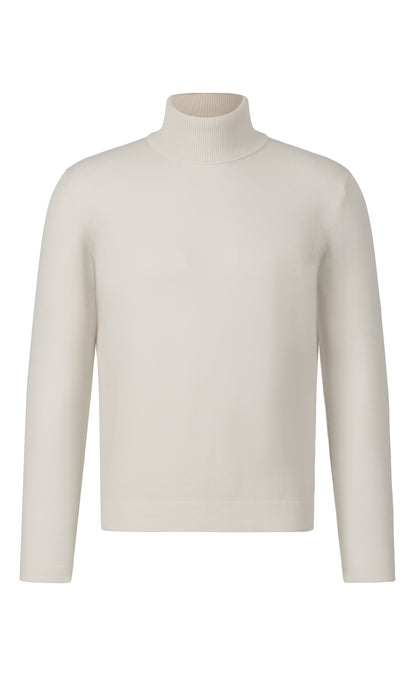 Phil Petter Natur Rollkragen-Pullover Merinostretch