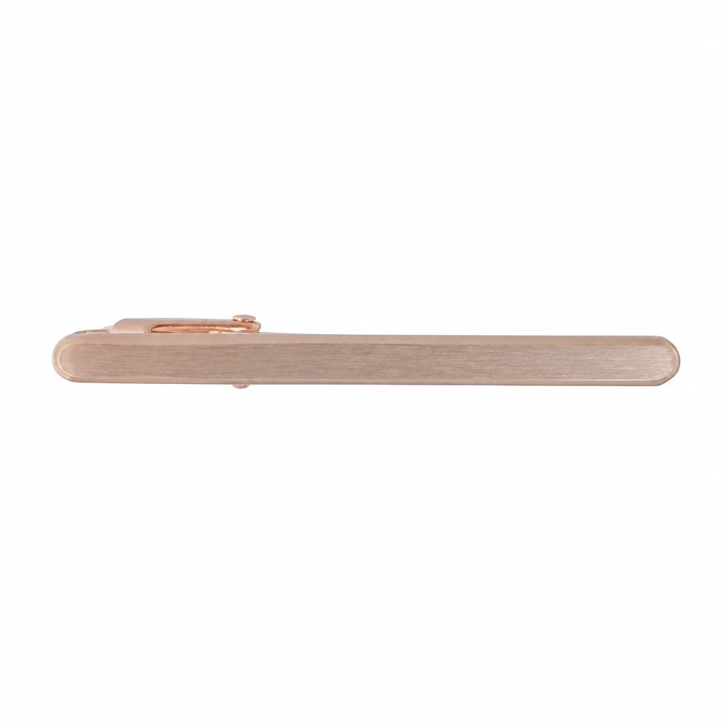 Gebürstete rosé farbene Krawattennadel